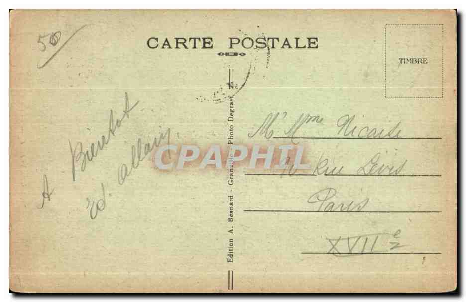 Granville — Le Guet — Edition A. Benard — Rückseite