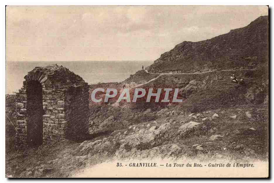 CPA Granville La Tour du Roc Guerite de I Empire