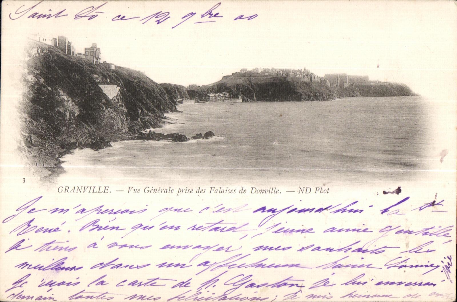 Granville — Vue Générale prise des Falaises de Donville — ND Phot