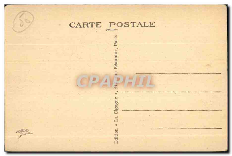 Granville — Die Strände bei Flut — Edition « La Cigogne » — Rückseite