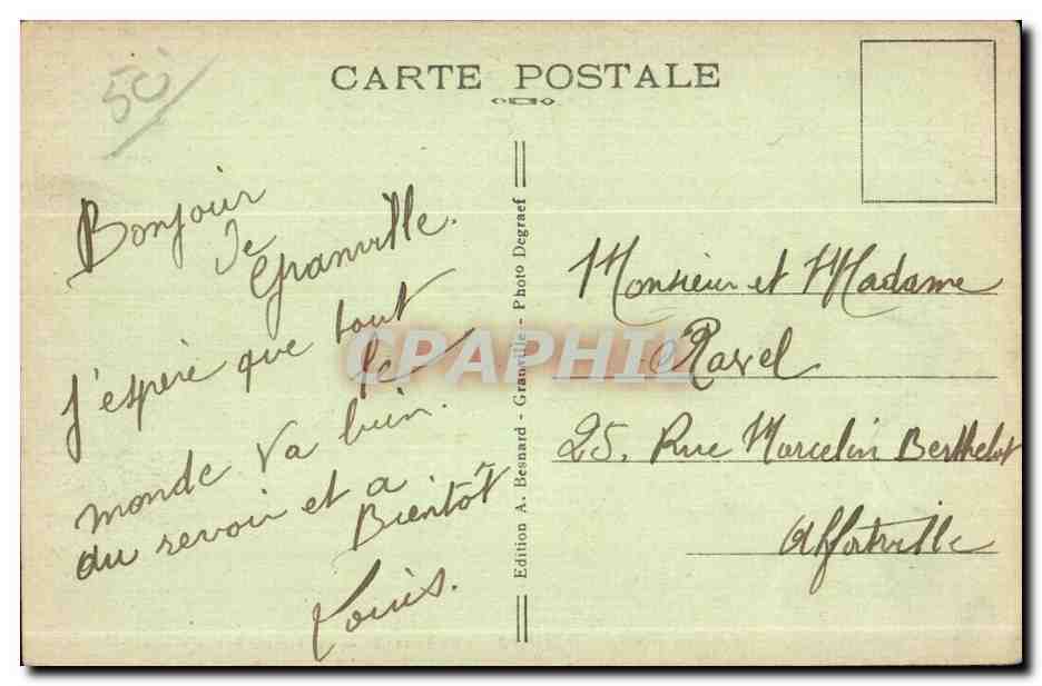 Granville — La Vieille Porte — Édition A. Bernard — Reverso