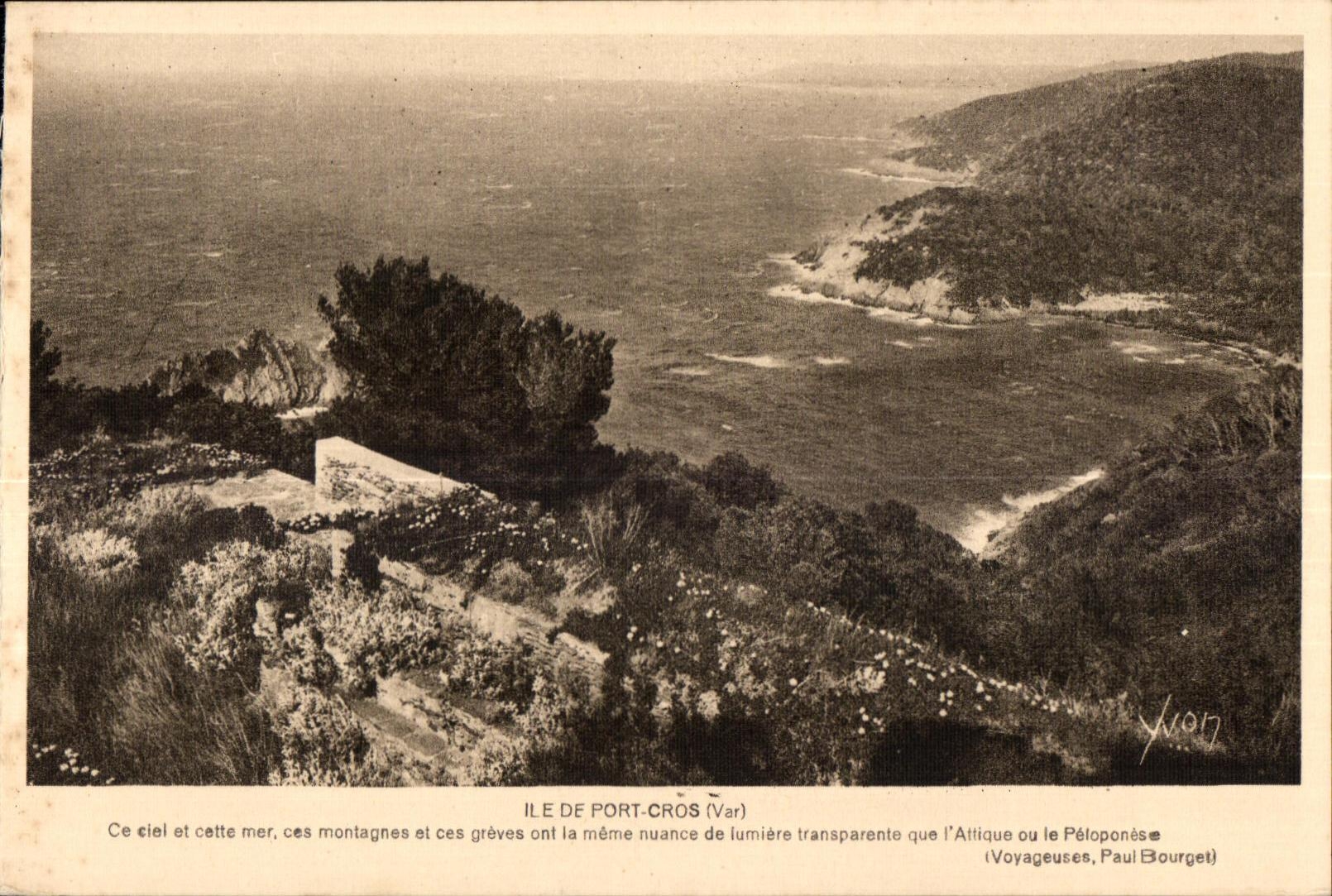 Ile de Port-Cros (Var) — paysage côtier — Paul Bourget (Voyageuses)
