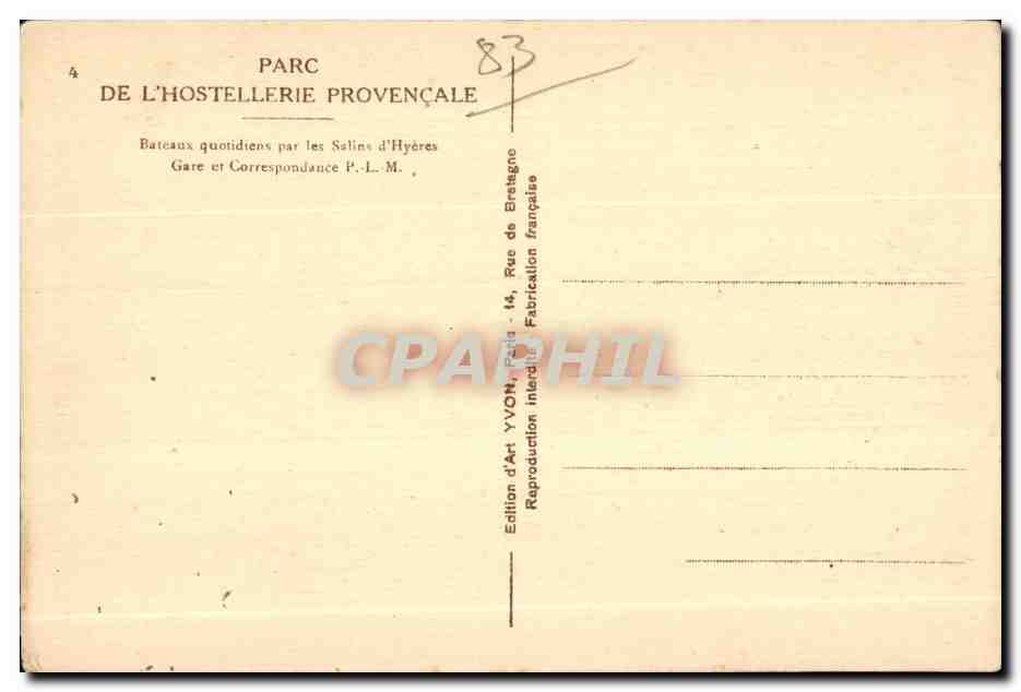 Île de Port-Cros — paysage montagneux et boisé — Édition d'Art Yvon, Palis — Reverso