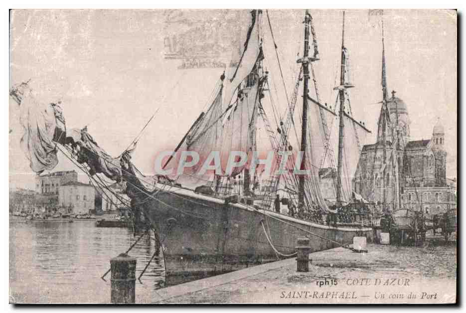 REPRO Cote D Azur Saint Raphael Un coin du Port