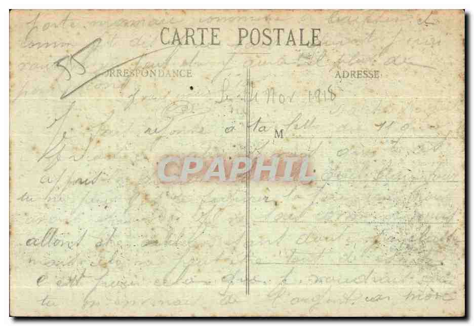 Baccarat - La Mairie complètement détruite — Citadelle Antunes — Rückseite