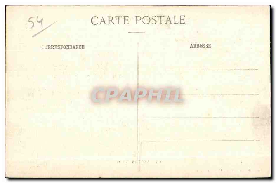 Baccarat en Ruines — La Guerre de 1914 — Lunéville-Photo, P. R., Pl. de l'Église — Rückseite