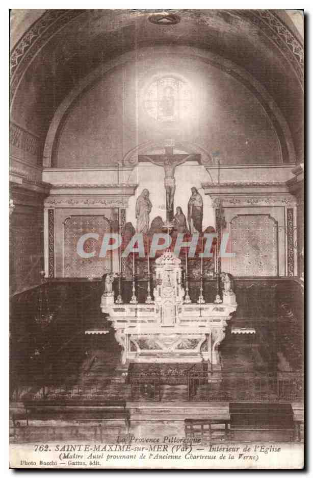 CPA La Provence Pittoresque Sainte Maxime Sur Mer (Var) Interieur de I Eglise 