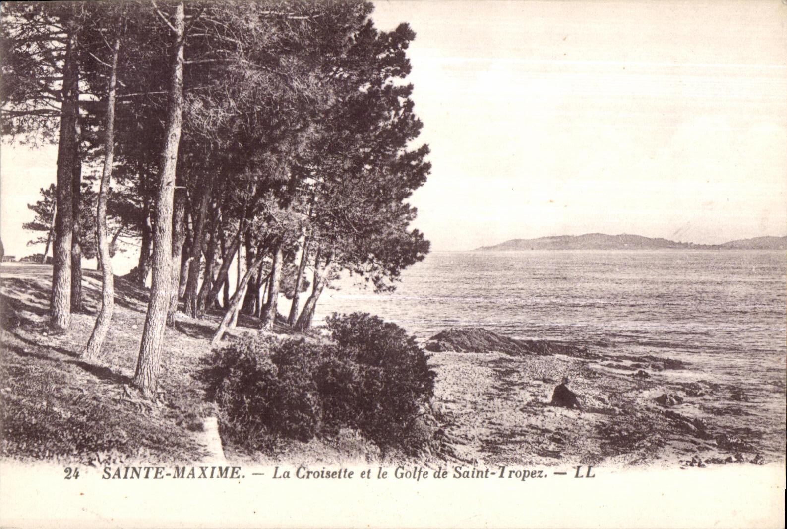 CPA Sainte Maxime La Croisette et le Goife de Saint Tropez 