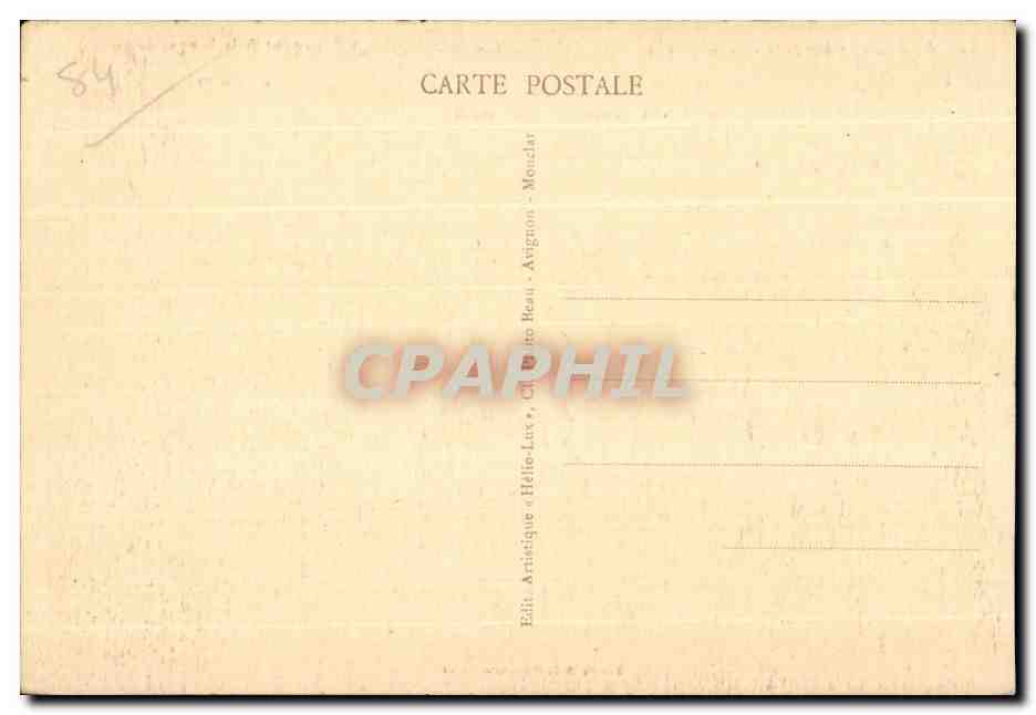 Avignon - Perspective de la Place de l'Hôtel-de-Ville et Rue de la République (Vue prise de la Banque de France) — Éditeur Artistic Hélène-Lux, Avignon — Rückseite