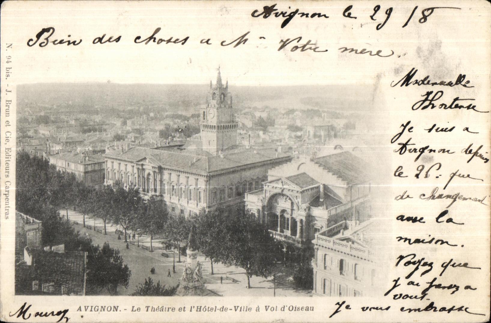 CPA Avignon Le Theatre et l Hotel