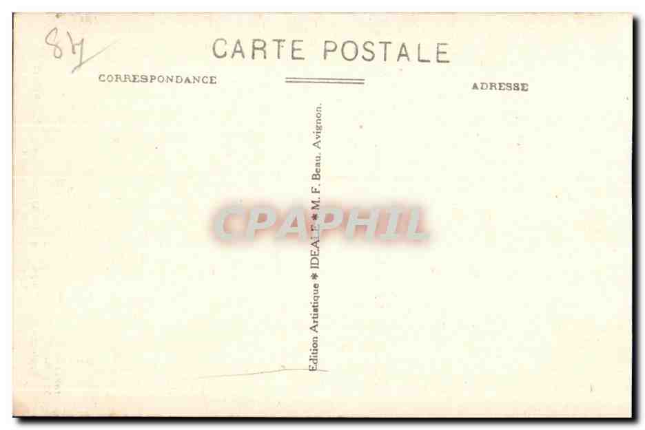 CPA Environs d Avignon Le Fort Saint Andre a Villeneuve  — Rückseite