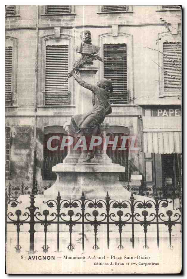 CPA Avignon Monument Aubanet Place Saint Didier