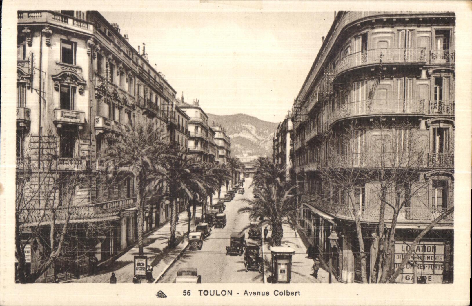CPA ToulonToulon Avenue Colbert