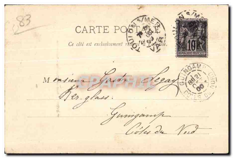 CPA Toulon Baie du Palmier Sablettes — Rückseite