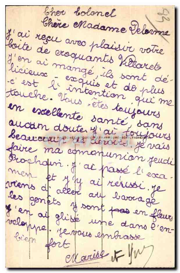 Toulon - Le Génie Maritime et la sortie du port — éditeur H.A. n°52 — Rückseite