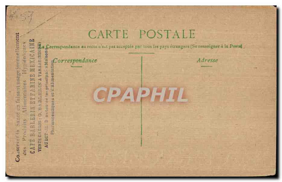 Toulon — Place de la Liberté et le Grand-Hôtel — éditeur CPAPHIL — Verso