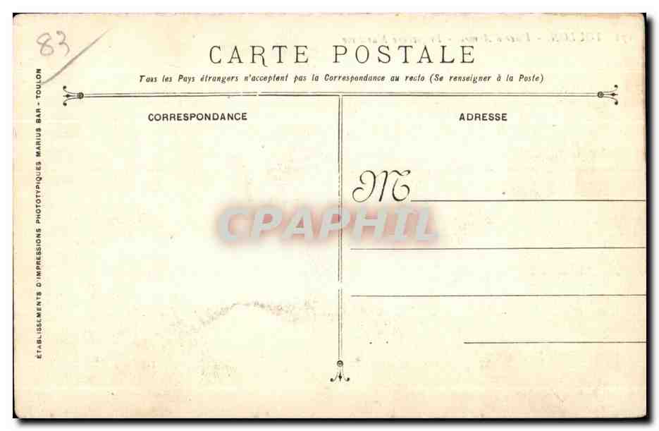 CPA Toulon Place d Armes — Rückseite