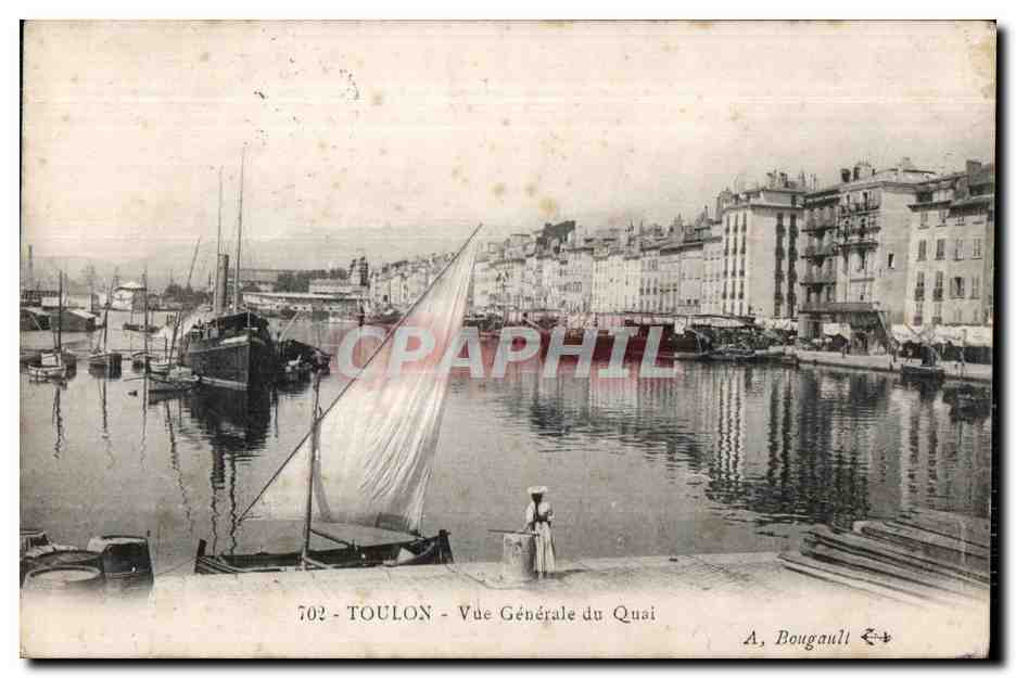 CPA Toulon Vue Generale du Quai