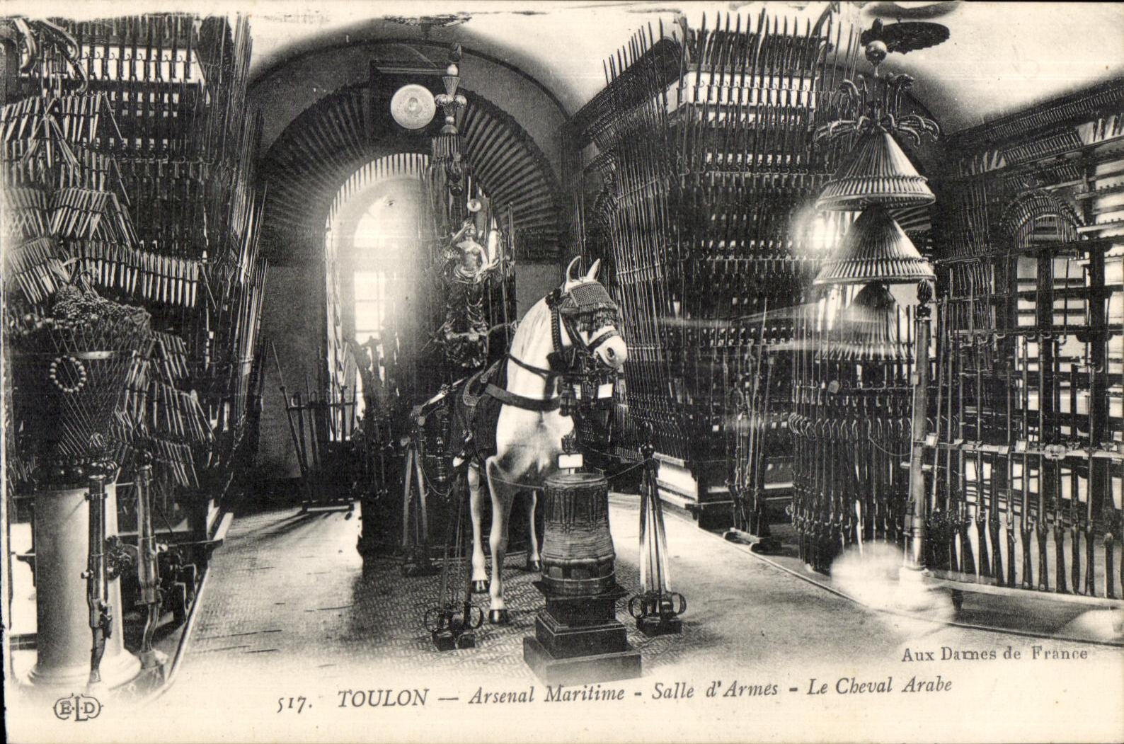 Toulon — Arsenal Maritime — Salle d'Armes — Le Cheval Arabe — Aux Dames de France