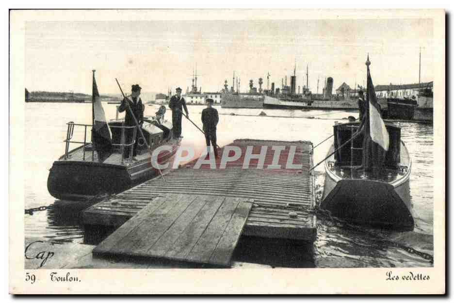 CPA Toulon Les vedettes Bateaux