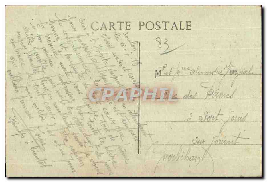 CPA Toulon L Hopital Maritime Sainte Anne Vue Generale — Verso