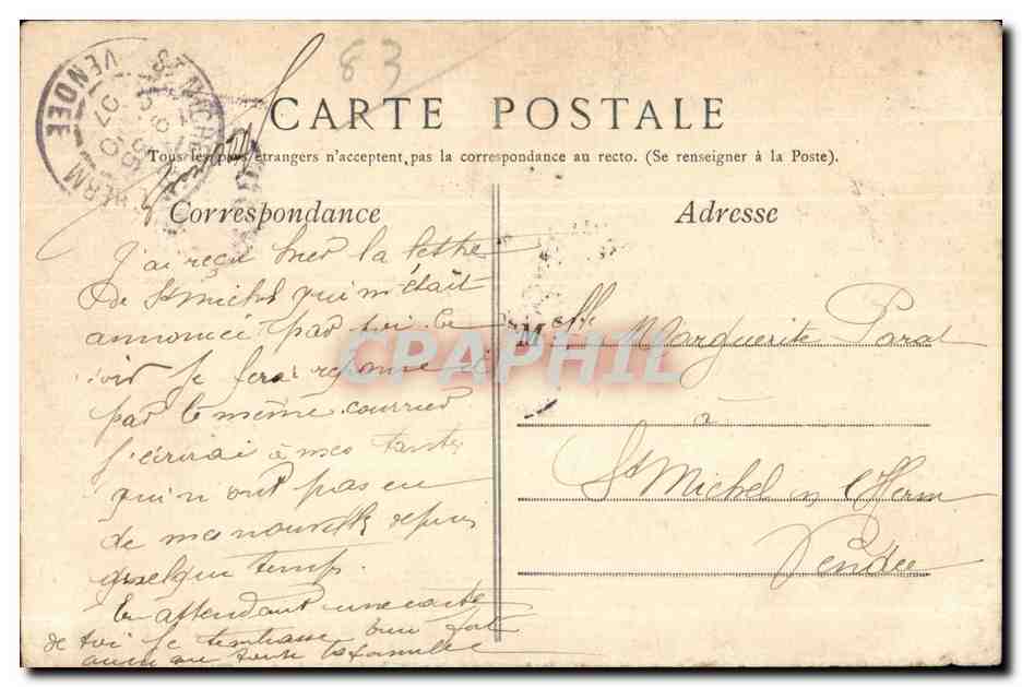 CPA Toulon La nuit La Place d Armes — Verso