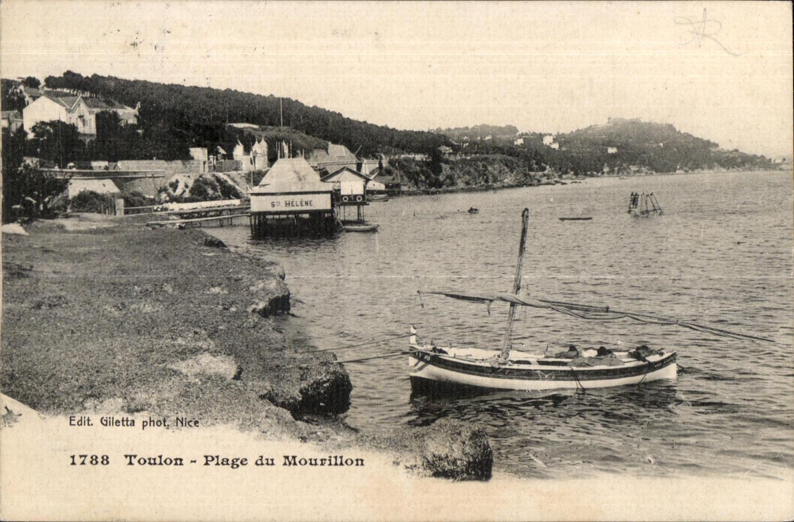 Plage du Mourillon — Toulon — Edit. Giletta phot. Nice, n° 1788