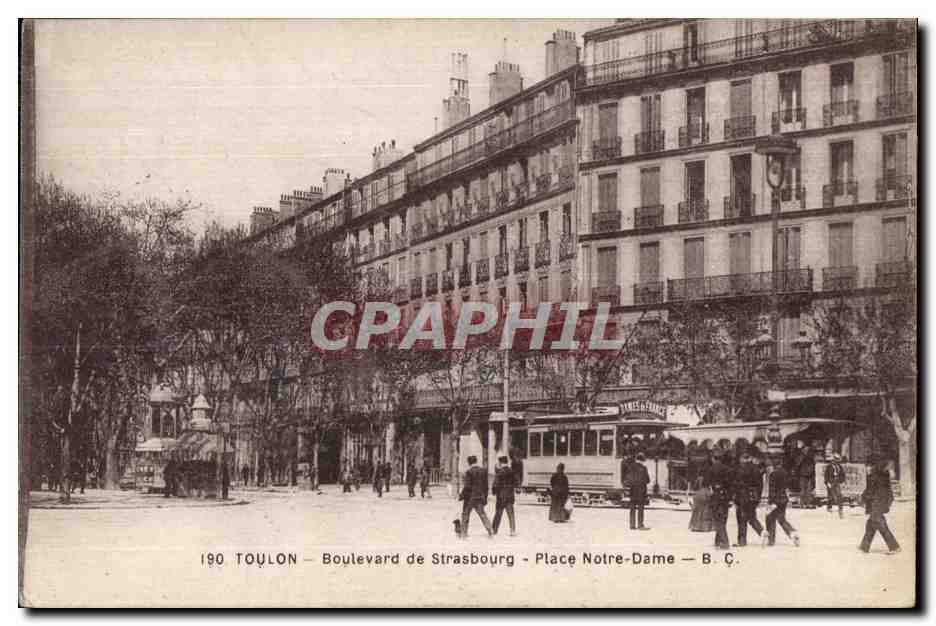 CPA Toulon Boulevard de Strasbourg Place Notre Dame