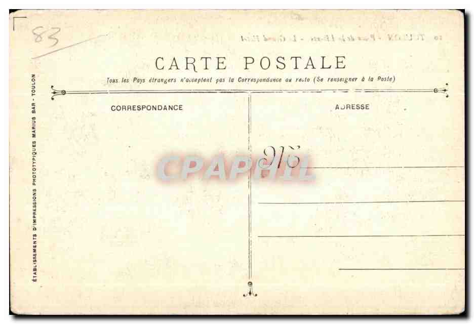 Toulon - Place de la Liberté - Le Grand Hôtel — Verso