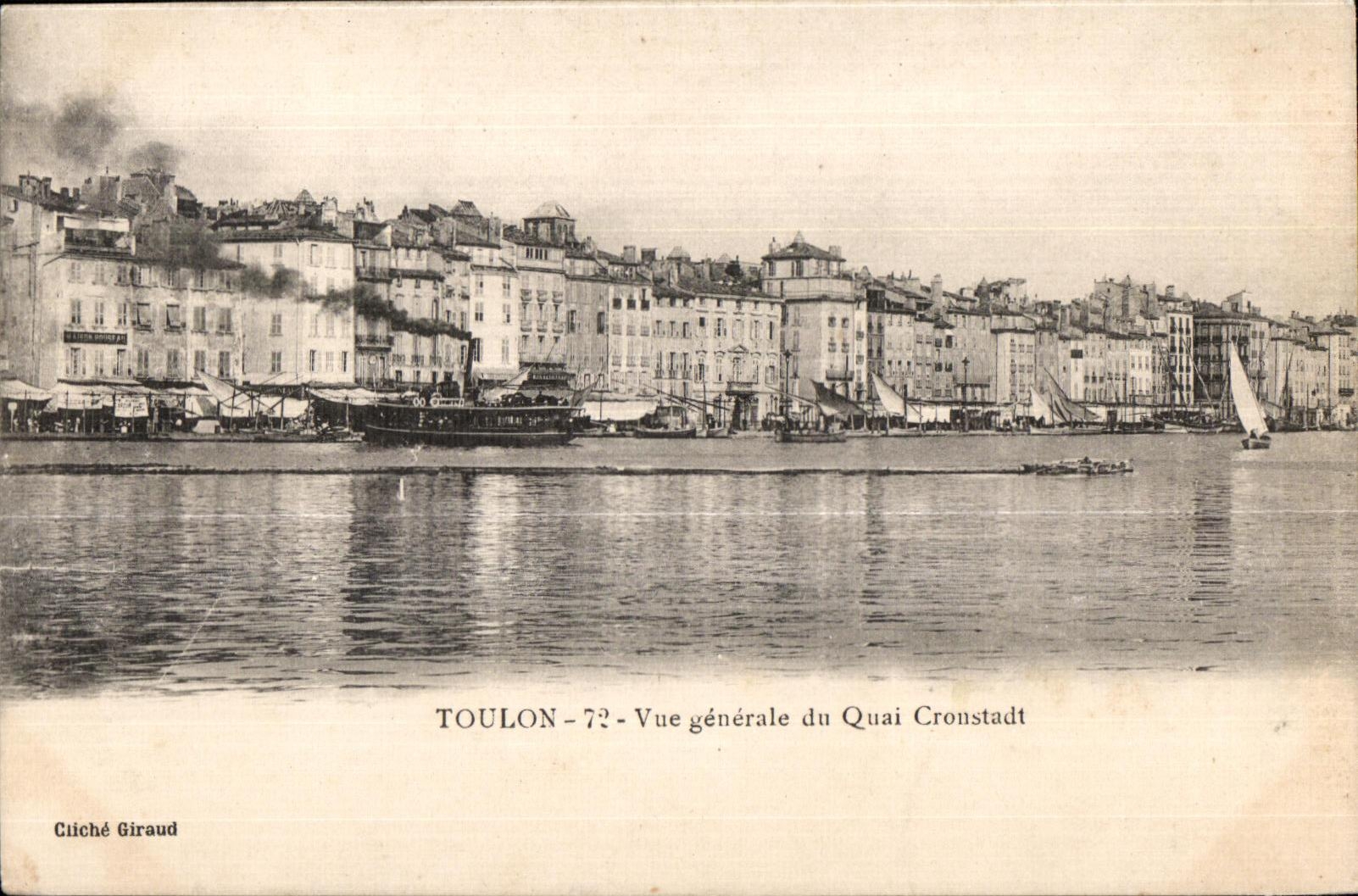CPA Toulon Vue Generale Du Quai Croustadt