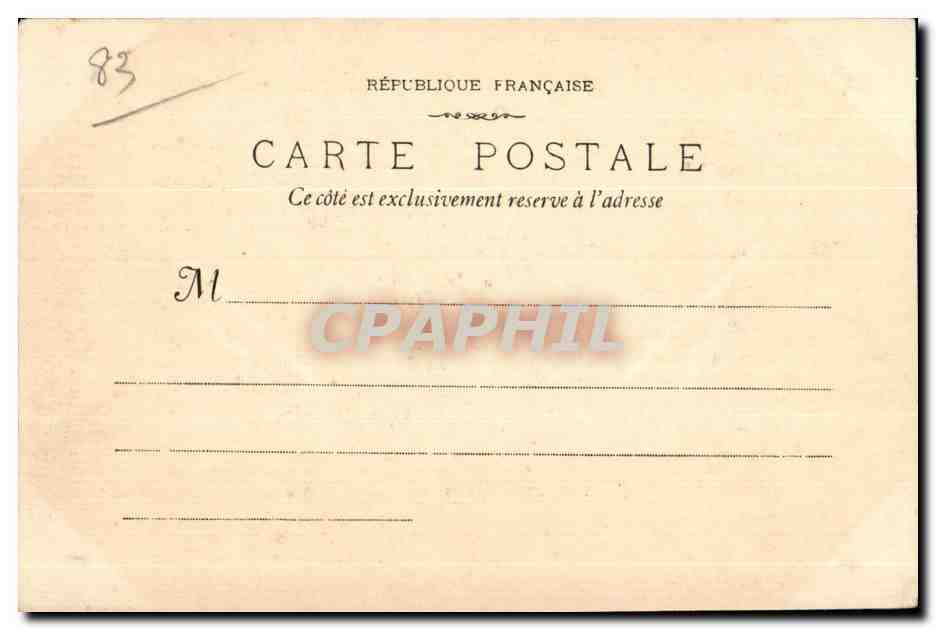 CPA Toulon Vue Generale Du Quai Croustadt — Verso