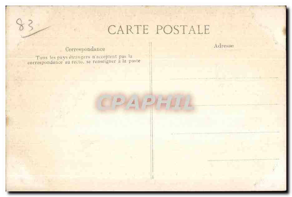 CPA Toulon Place de la Libere Allee des Palmiers — Rückseite
