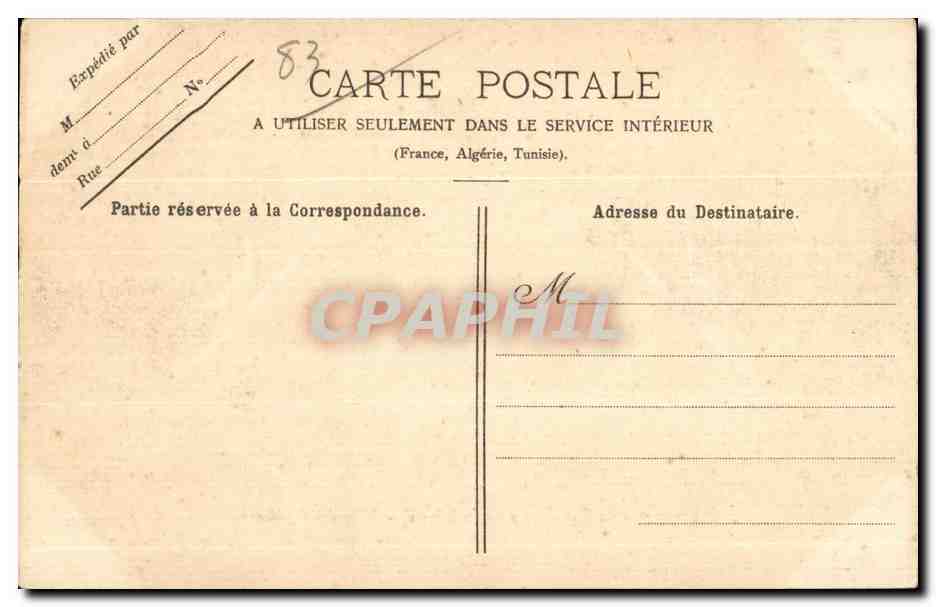 CPA Toulon Place de la Liberte Alle des Palmiers — Rückseite
