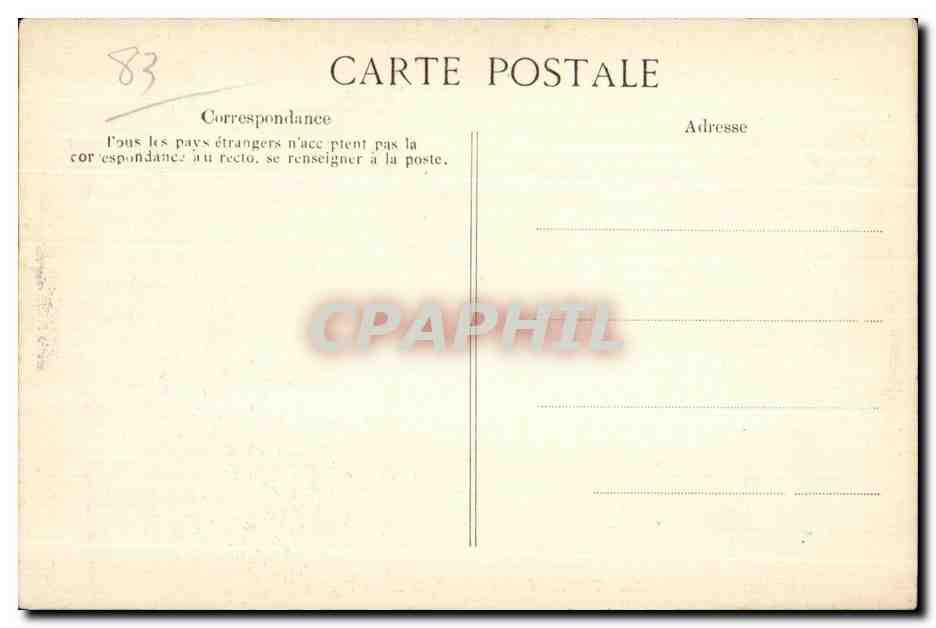 Toulon — Entrée de la Darse Vauban — Éditeur E.D. n° 462 — Rückseite