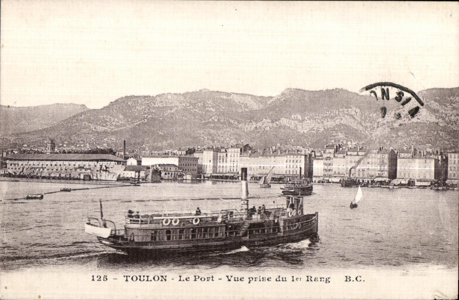 Toulon - Le Port - Vue prise du 1er Rang - B.C. n°125