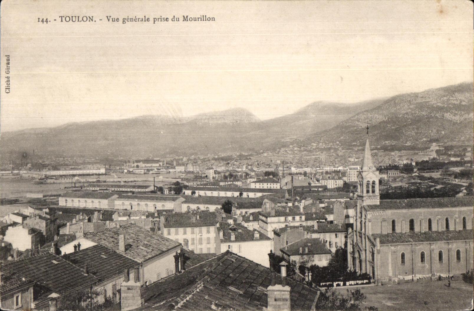 CPA Toulon Vue Generale Prise du Mourillon