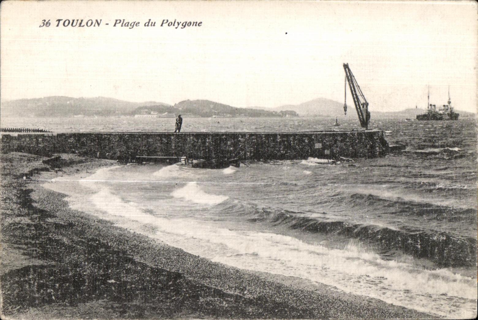 CPA Toulon Plage du Polygone