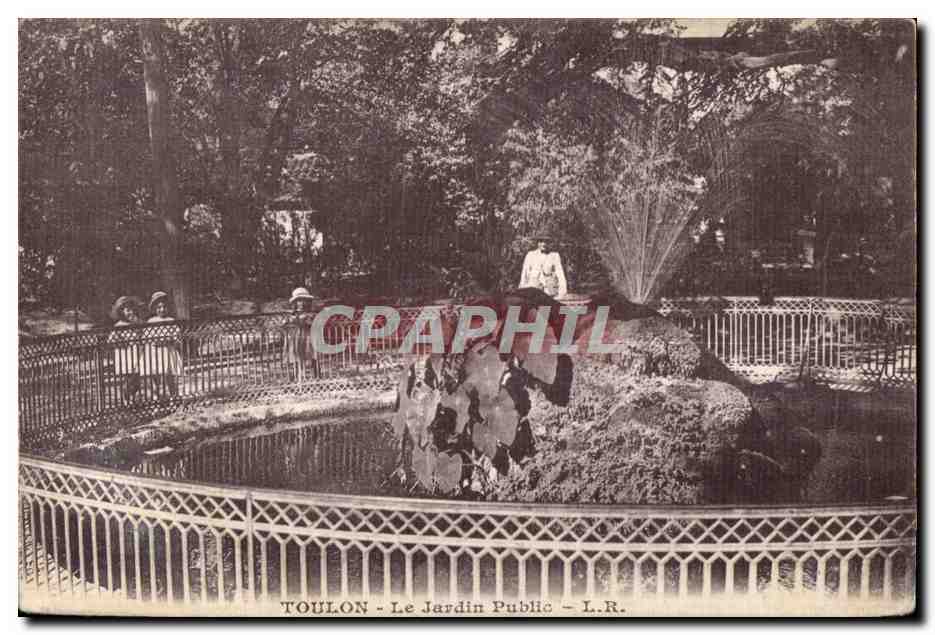 CPA Toulon Le Jardin Public Enfants 