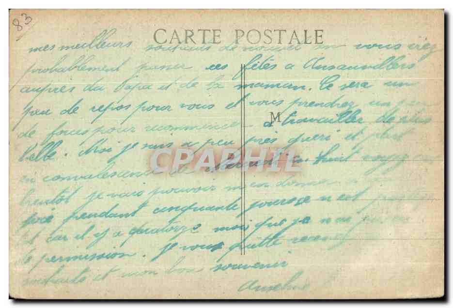 CPA Toulon Le Jardin Public Enfants  — Rückseite
