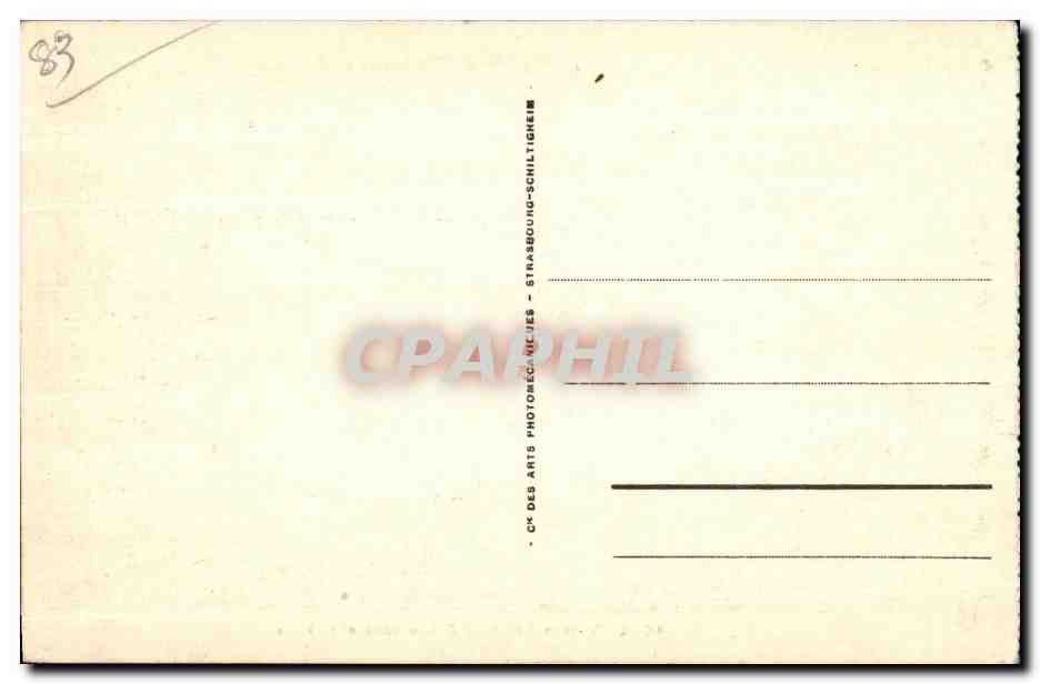 CPA Les Casernes Sainte Anne et la Rade Militaria — Verso