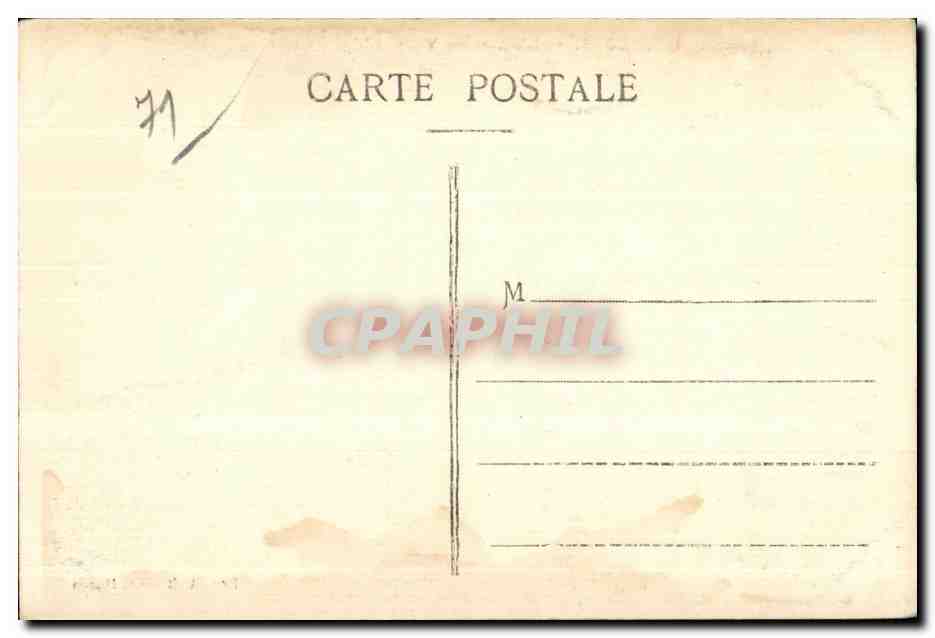 CPA Digoin l Hotel de Ville l Eglise — Rückseite