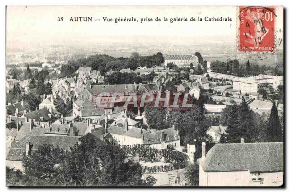 AUTUN — Vue générale, prise de la galerie de la Cathédrale — Éditeur : Autun, n° 38