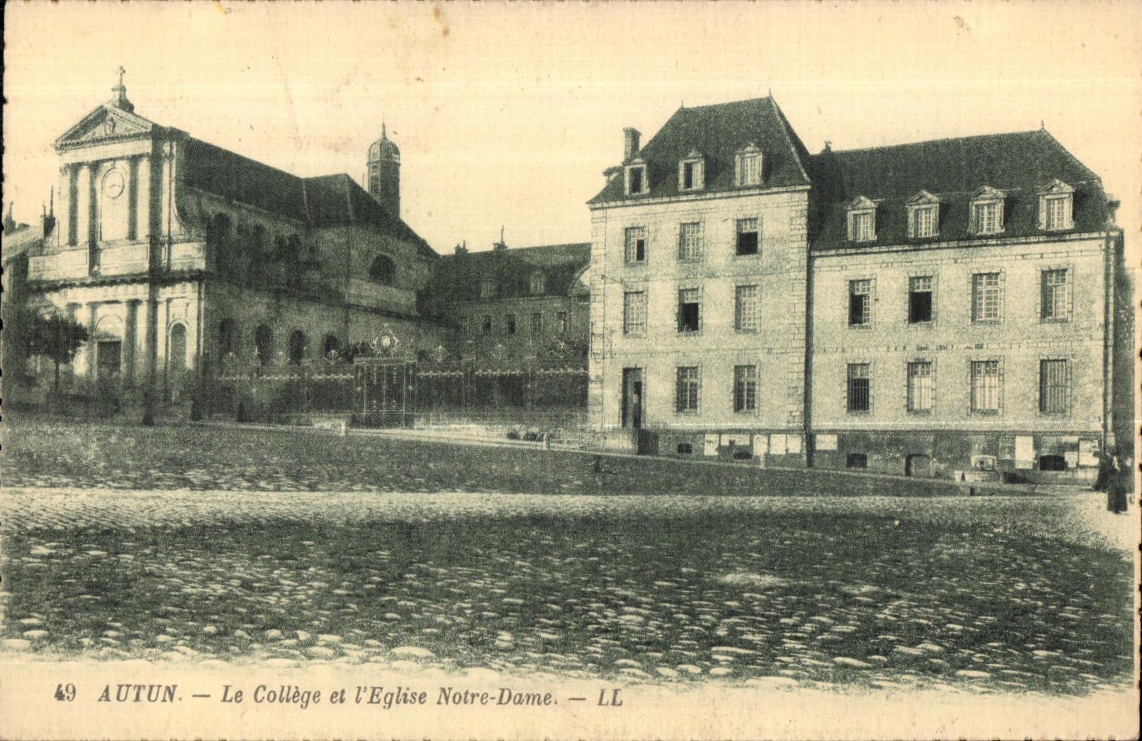 Autun — Le Collège et l'Église Notre-Dame — LL