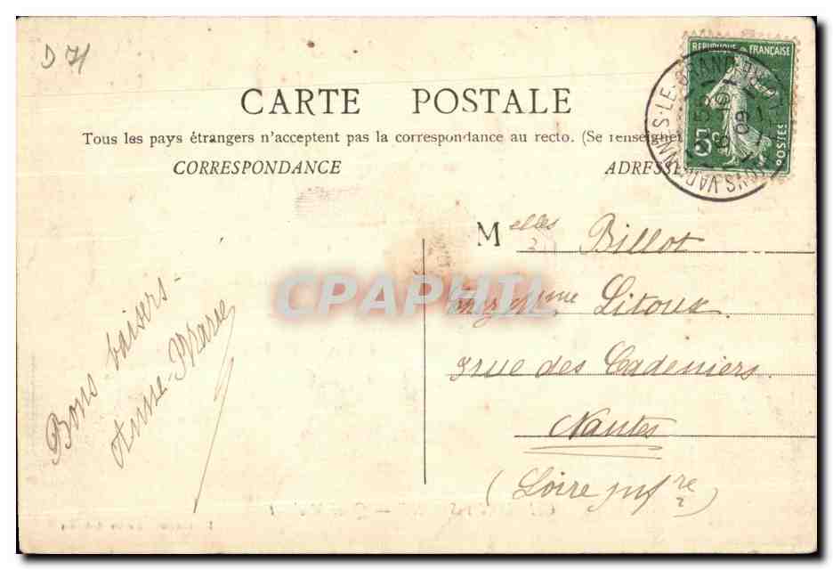 CPA Chalon Sur Saone quai Michelet — Rückseite