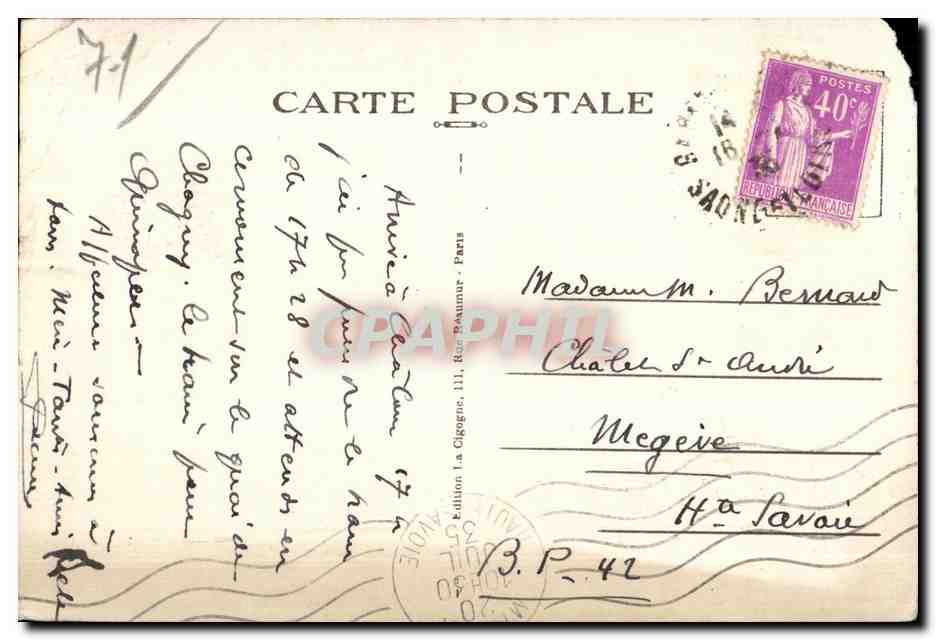 CPA Chagny S et L L Eglise Enfants — Rückseite