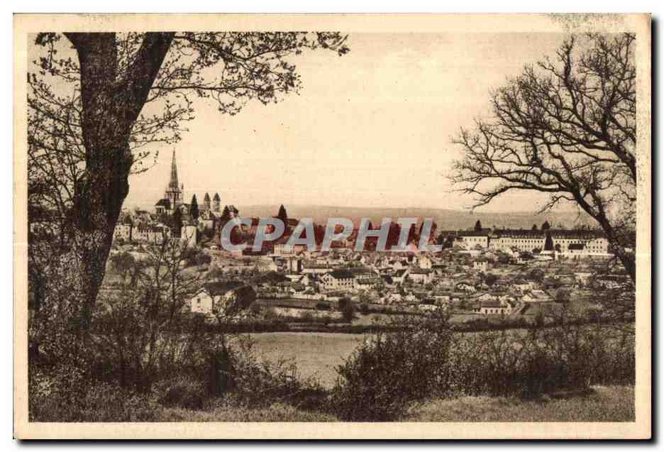 Autun-Antique — Panorama sur la Cathédrale et le grand Séminaire — Photographe P. Cognement et C. Truchot