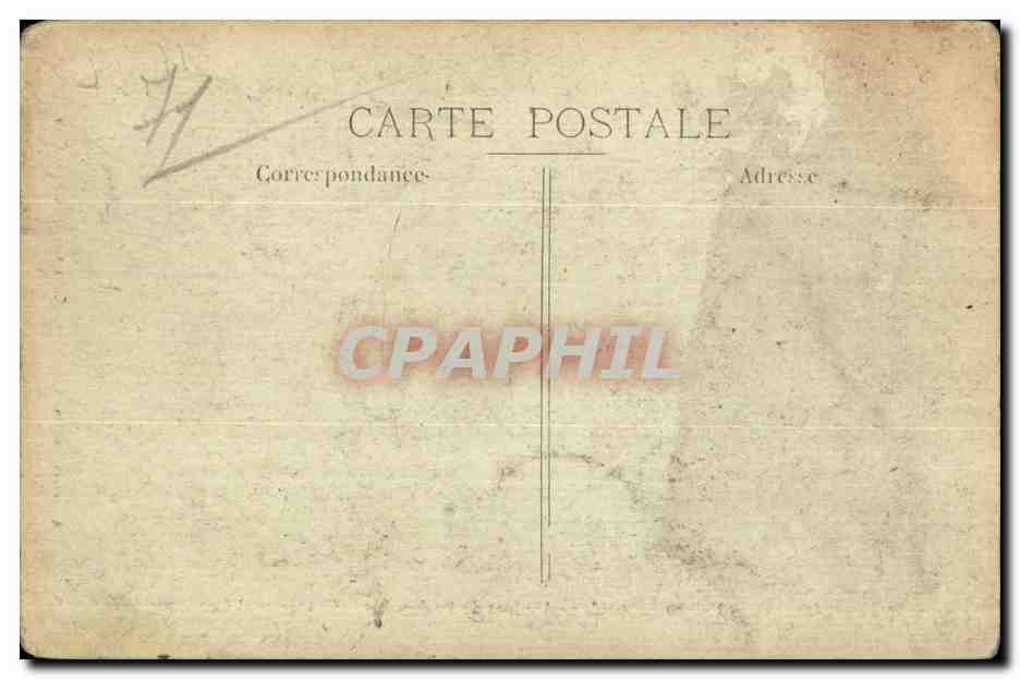 Tarjeta postal antigua Le Creusot Fábrica Schneider Taller de proyectiles Carga de Shrapnells — Reverso