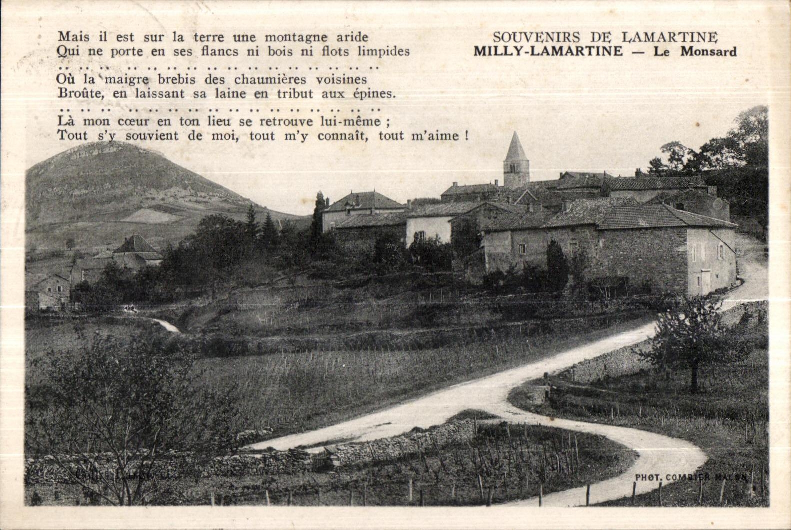 Milly-Lamartine — Le Monsard — Souvenirs de Lamartine
