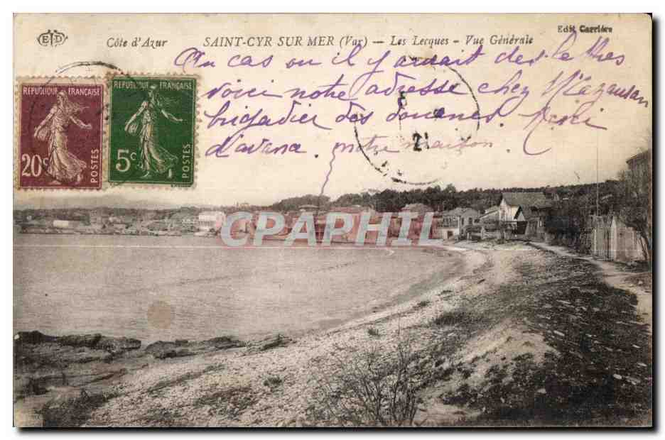CPA Saint Cyr Sur Mer Les Lecques Vue Generale