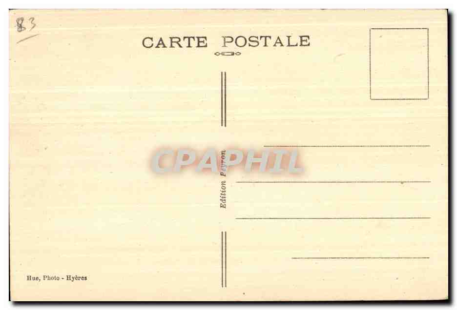 CPA Hyeres Costebelle Eglise anglaise — Rückseite